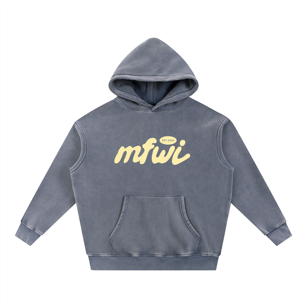 MFWI Snow Wash Fleece Oversize Hoodie