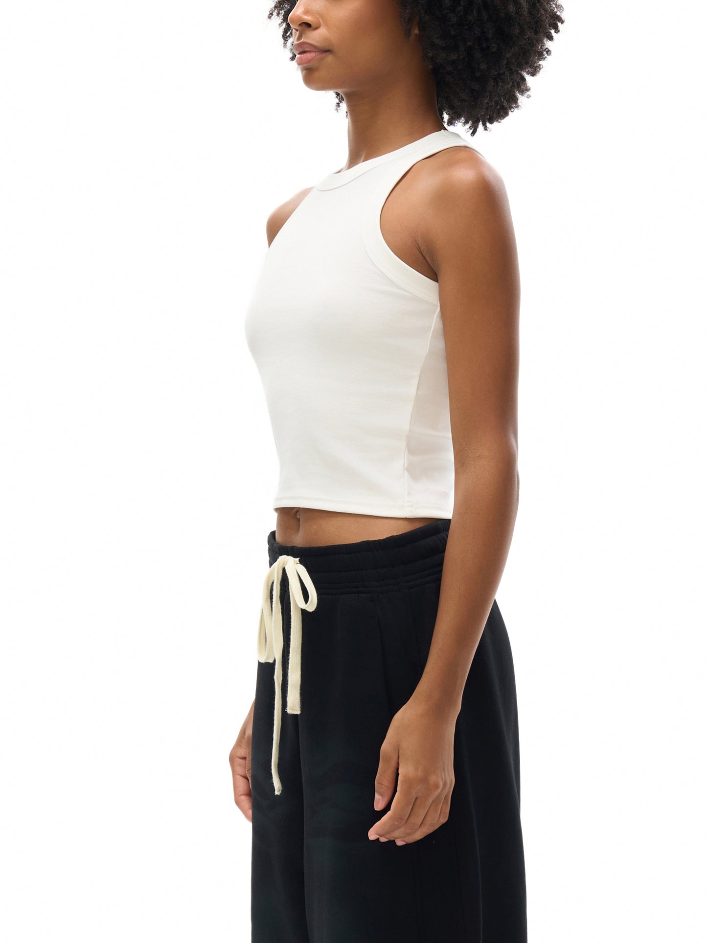Sans Alc White Muscle Tank